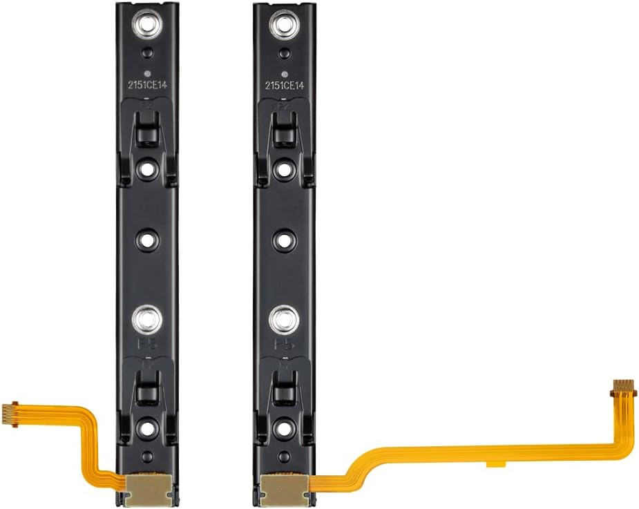RGEEK 2022 Update Original Part Replacement Right and Left Slide Rail with Ribbon Flex Cable Replacement Part for Nintendo Switch Joycon Accessories Parts