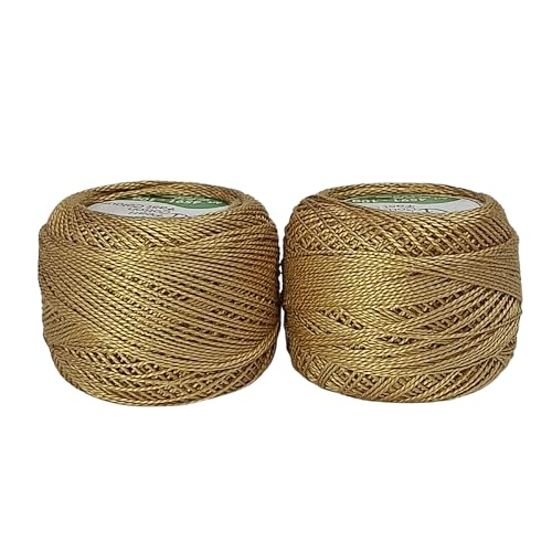 Image of Anchor Knitting Pearl Cotton Fast Colour Thread Yarn - Mercer Pearl Cotton 10gm Yarn (Thickness 1 mm) (Pack of 1 (0373)