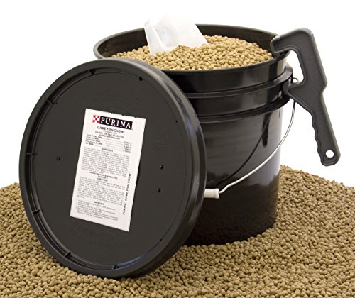 Purina Mills Game Fish Chow, A 32% Protein, Extruded Multi-Particle Size Floating Diet For Bass, Bluegill, Catfish, Minnows, Carp, And Other Fish That Normally Populate Ponds, 14 lbs.