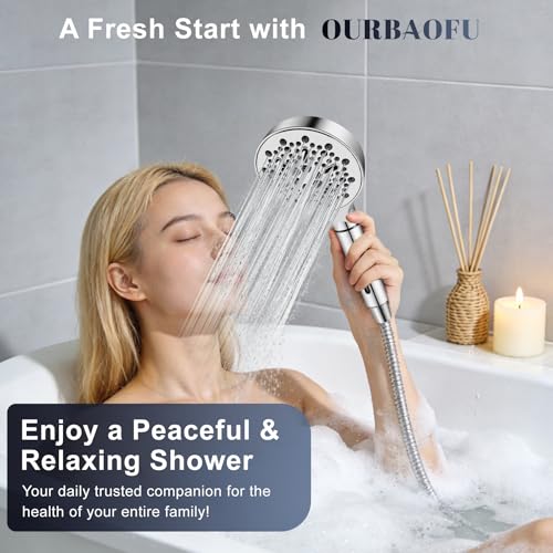 Filtered Shower Head with Handheld, High Pressure 7-Spd Showerhead by OURBAOFU - Used condition - Image 6