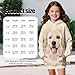 Pointodoor Golden Retriever Long Sleeve Hoodies for Girls Casual Oversized Hoodie Dress Long Hooded Jacket with Pockets Fashion Y2K Sportswear