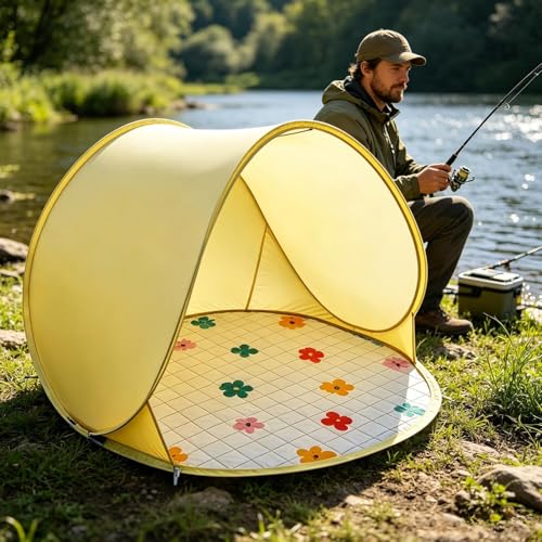 Carpa de playa ligera para evitar el calor en camping y pesca 5