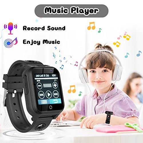Smart Watch For Kids,Smart Watch Boys Girls With 18 Games Alarm Clock Calendaring Camera Music Player Time Display Video & Audio Recording, Toys For 3-12 Y Old Boys Touchscreen Toddler Watch #TOP4