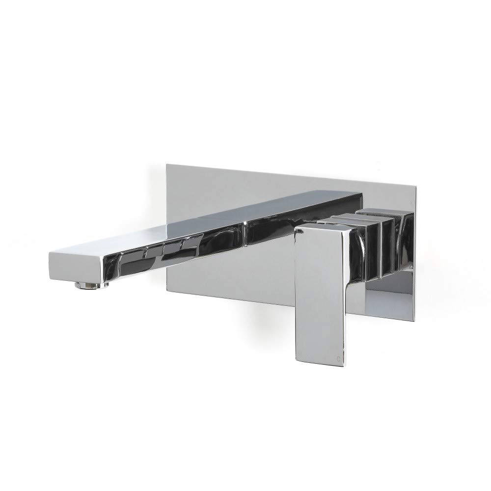 Milano Chrome Arvo Wall Mounted Bathroom Basin Mixer Tap