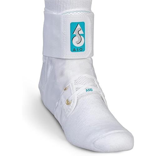 Med Spec ASO Ankle Stabilizer - Lace Up Ankle Brace for Sprained Ankle and Peroneal Tendonitis, Orthopedic Ankle Support for Men, Women, Adults, Teens and Kids, Sports Injury Recovery
