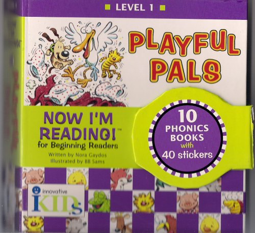Now I'm Reading! Level 1: Playful Pals Children's Beginning Readers Set (10 Phonics Books with 40 Stickers) (Now I'm Reading! for Begining Readers, Level 1)