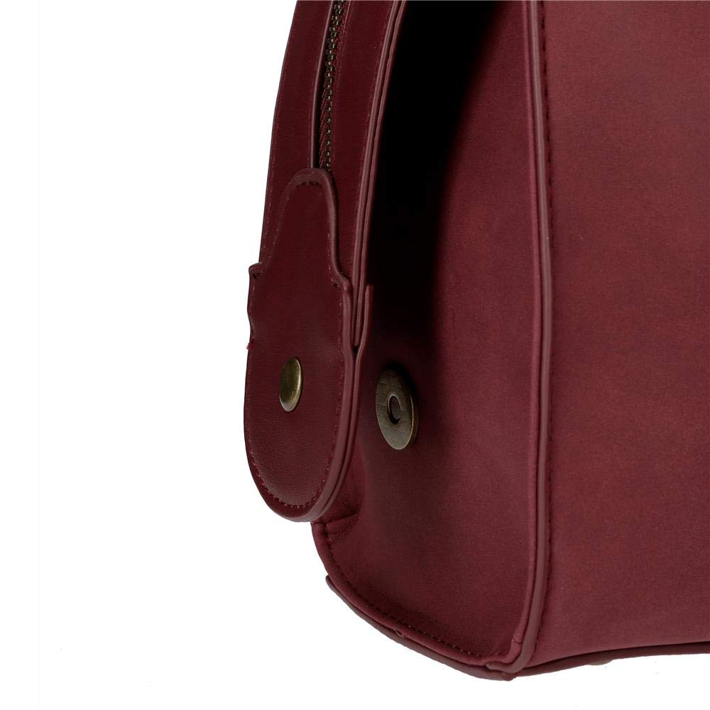 Pepe Jeans Lorain Bolso Bowling Rojo 28x21x14 cms Piel Sintética