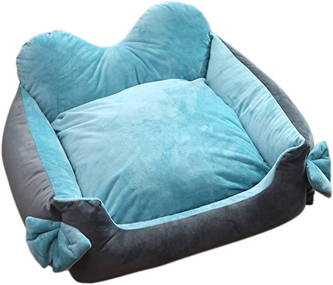 PETITUDE Premium Small Dog Bed-for Small Dogs Washable-Pet Bed for Puppy and Kitten with Slip-Resistant Bottom- Grey/SkyBlue -48 x 40 x 22 Centimeters (B0BQNG3KHQ) Amazon Price History, Amazon Price Tracker