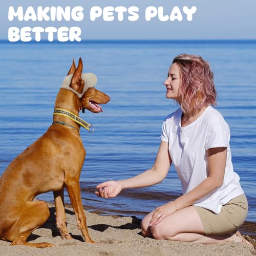 OFFCUP Hunde Baseballmütze Mütze Verstellbar Hunde-Sonnenhut mit Ohrlöchern Outdoor Hundecap Sommer Reise Hut Sonnenhüte Sonnenschutz Sport Sommer-Haustier-Visier für Welpen Katzen (Khaki, S)