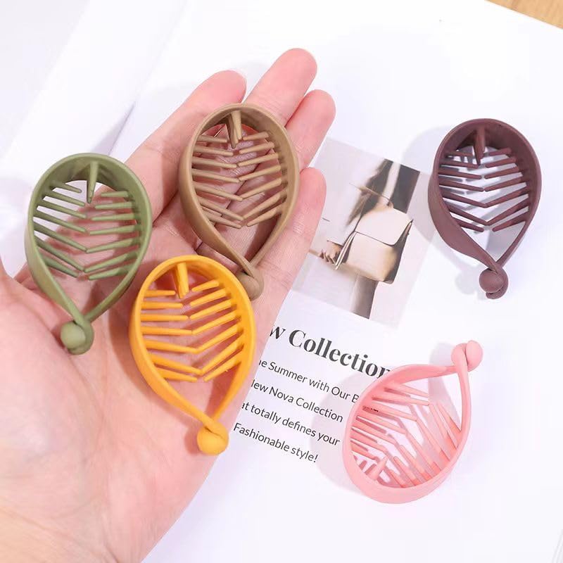 RHOSYN HAIR ACCESSORIES 6 Pieces Hair Claw Clips, Small Medium Matte Glossy Color Butterfly Barrettes For Thick Thin Long Hair, Tight Strong Grip Clutchers For Women,Girls Accessories 2