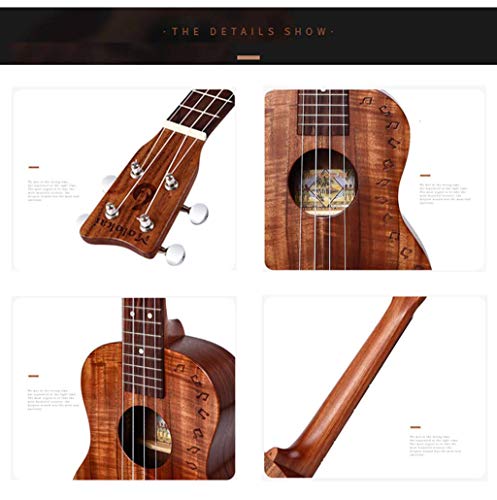 Concert Ukulélé, Premium Acacia Bois Bois Entier Ukulélé 23 Pouces Avec Sac Pour Débutants Avancée-26pouces - Les Beatles, Paul McCartney, John Lennon, RIngo Starr, George Harrison Concert Ukulélé, Premium Acacia Bois Bois Entier Ukulélé 23 Pouces Avec Sac Pour Débutants Avancée-26pouces – Image 4