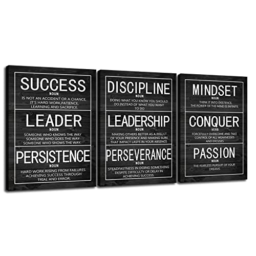 Motivational 3 Pieces Poster Inspirational Canvas Wall Art Prints Artwork