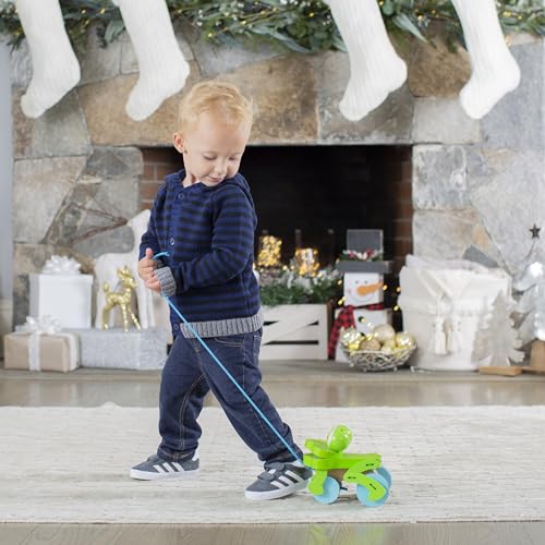 Image of Melissa & Doug First Play Frolicking Frog Wooden Pull Toy (Pack of 6)
