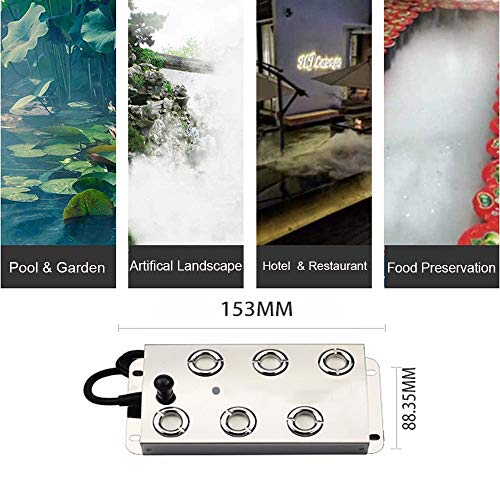 6 Hoofd Verstuiver Ultrasone Luchtbevochtiger 4500 ML/U Ultrasone Vernevelaar Mist Maker Fogger Diffuser Luchtreiniger - Afbeelding 3