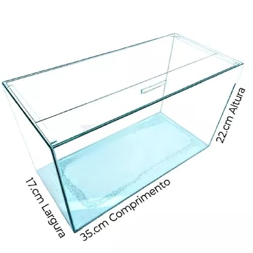 Aquário N4 Retangular 13 Litros Beta 35x17x22cm para Peixes Beteira