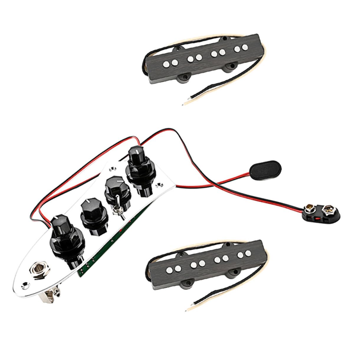 Jb Bass Humbucker Pickup Satz 4 saiter Bass Tonabnehmer Metall Kompakt Leicht Zubehör Musikinstrumente Ersatzteile