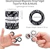 ASIOWELY Magnetic Rings Fidget Toys Adults,3 PCS Fidget Spinners for ADHD Anxiety Stree Relief,Fidget Rings Magnet Finger Set,Birthdays Gifts Toys for 3-6-8 12 + Year Old Boys Girl Kid Teen Men Woman #2