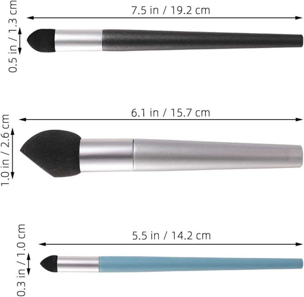 Gogogmee 3pcs Sketch Highlight Wiper Artist Blending Sponge Pens for Drawing Rubbing Sponge Brushes for Beginners and School Projects Art Supplies for Creative Effects