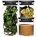 Hatty Hays® Vorratsgläser 3er Set (1x 1000ml / 2X 500ml) Vorratsdosen mit Deckel aus robustem Glas, spülmaschinengeeignet, aromadicht und BPA frei
