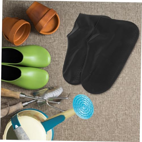 Cubrecalzados para hombre, protectores de calzado de silicona impermeables para lluvia, fáciles de poner y quitar, para aventuras al aire libre miniatura 4