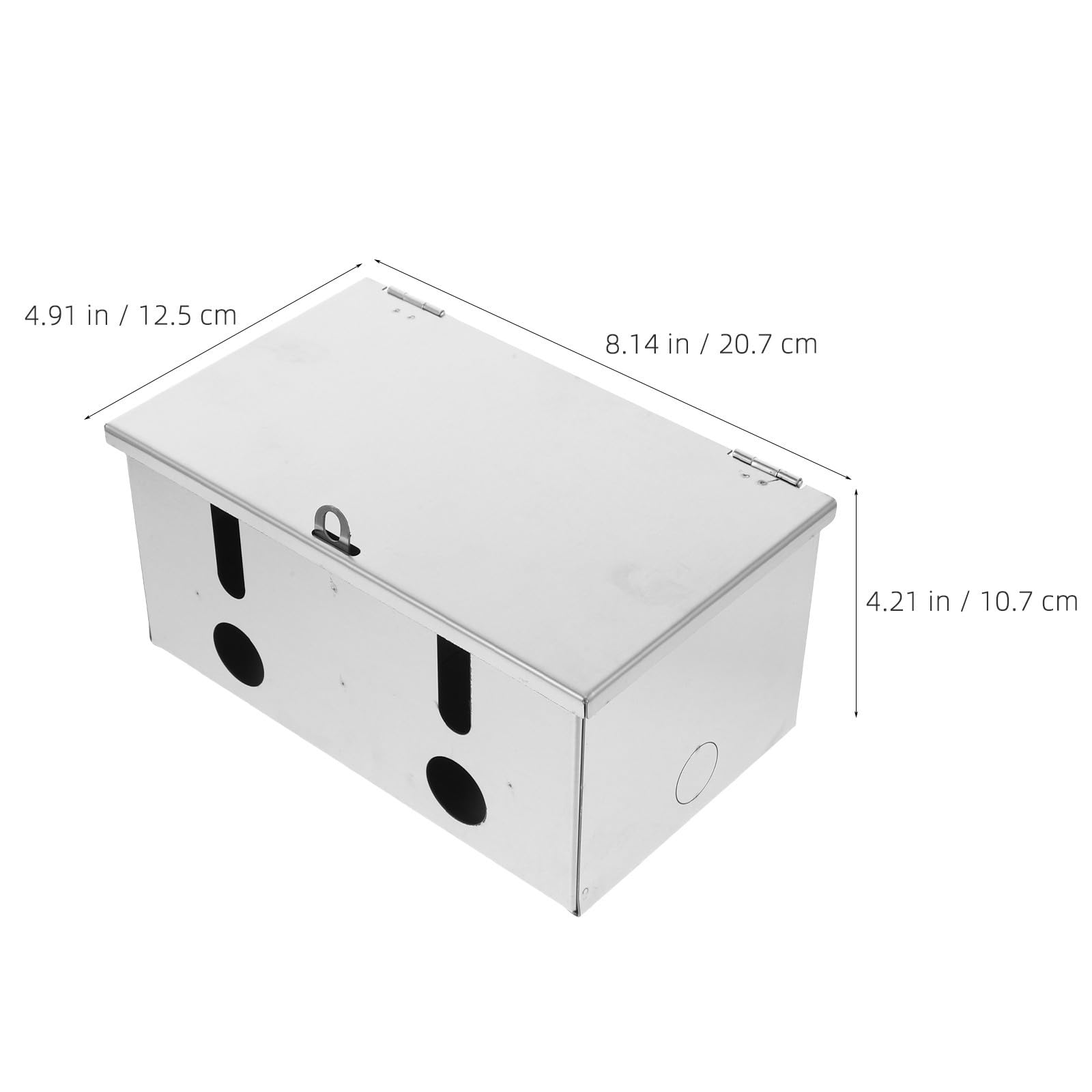 Healeved Caja de Corriente Eléctrica para Exteriores Diseño Único de Sellado y Cerradura, Acero Inoxidable Resistente para Uso en Exteriores y Fábricas