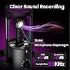 Ortizan USB Gaming Microphone, Condenser Microphones for PC, PS4/5 and Mac, Noise Cancellation podcast microphone with Mute, Reverb, Monitoring, Adjustable Arm, Filter for Streaming/Recording/YouTube #1