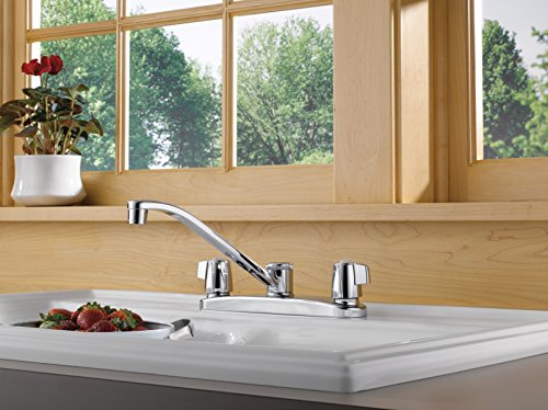 Peerless Faucet P221LF Classic Two Handle Kitchen , Chrome - Thumbnail 4