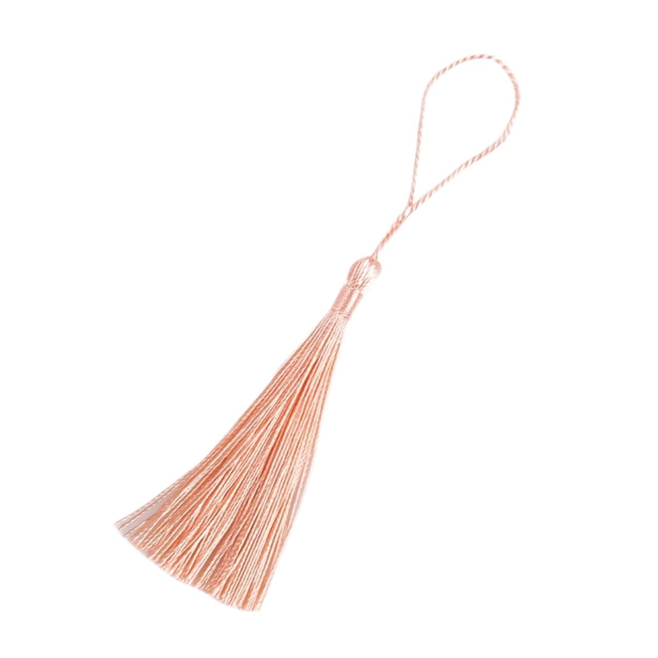 Mini Tassels for Crafts 50Pcs 13cm Hanging Rope Silk Tassel Fringe For Jewelry Making DIY Key Chain Earring Hooks Pendant Decoration Tassels(03)