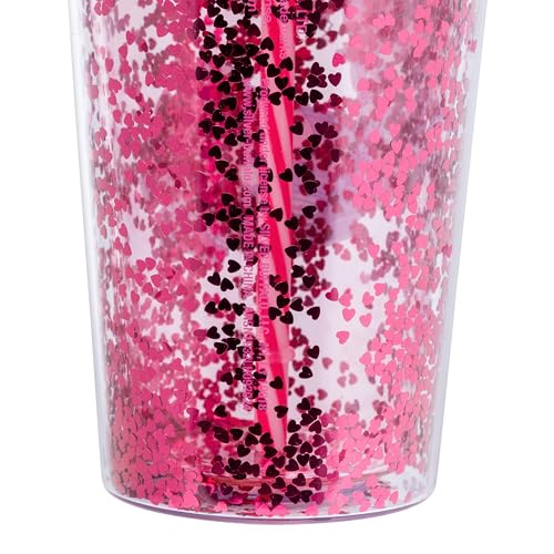 Image of Silver Buffalo Sanrio Hello Kitty and Friends, Plastic Cold Cup, 32oz | Confetti, Includes Lid and Straw, My Melody and Kuromi, 0.95 Liters