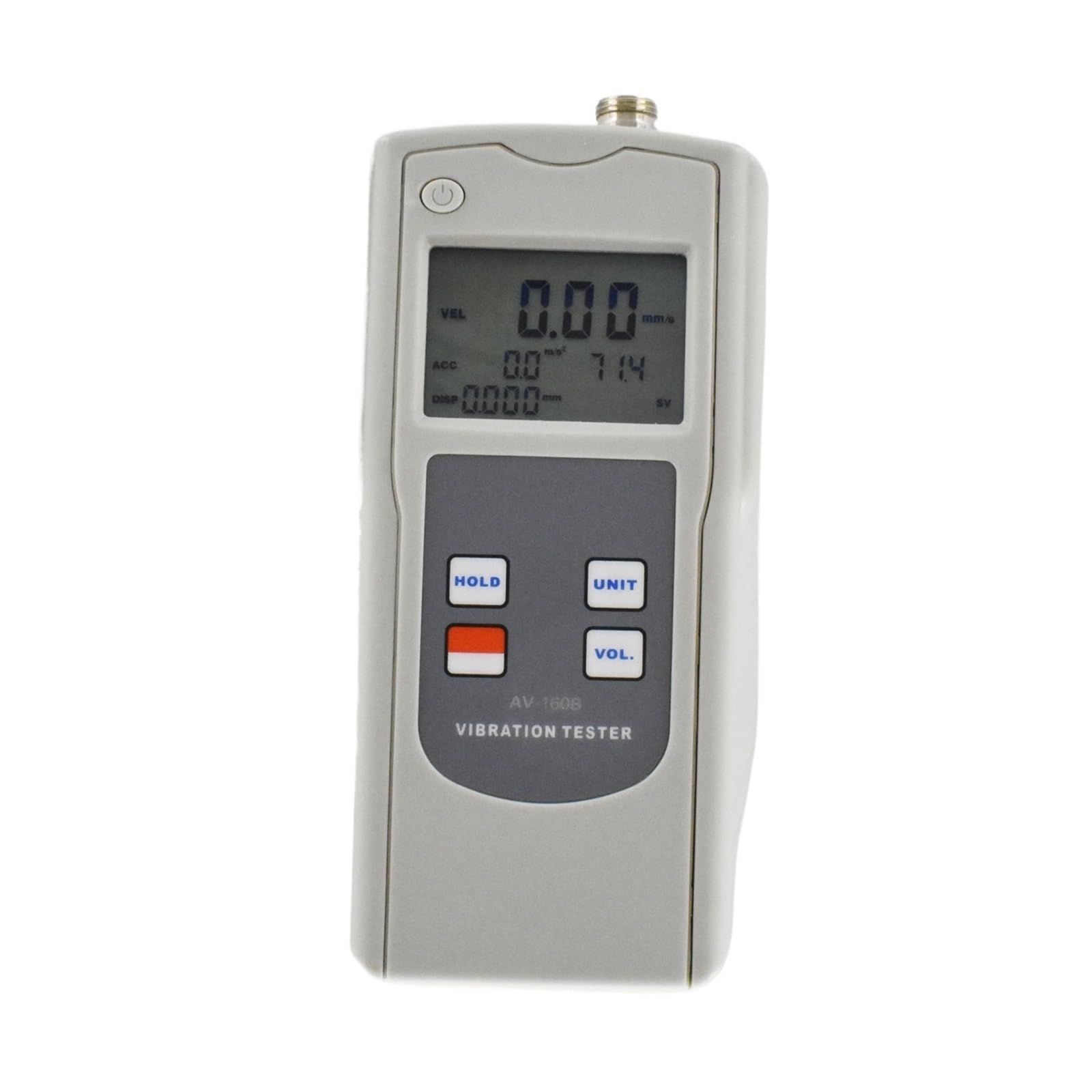 Gqnblvhzupdm One Color Vibration Tester Av-160B Digital Portable Vibration Meter Tester Analyzer With Acceleration Velocity Displacement