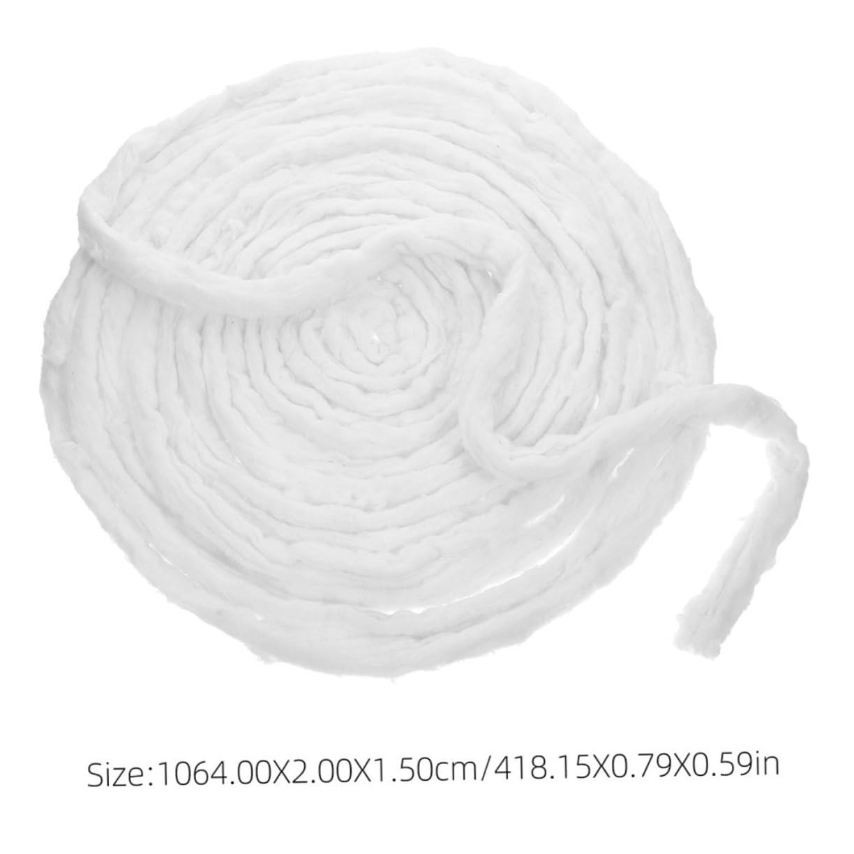 IWOWHERO 2 Pack Hairdressing Cotton Strips Absorbent Perm Roll Coils for Manicures and Pedicures Soft Single Use Salon Cotton Rolls with Practical Wrap for Safe Hair Styling