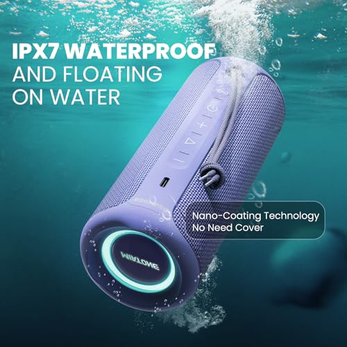 Image of Boompro Bluetooth Speaker 36W Stereo Sound Bass Girl Woman Present - Purple