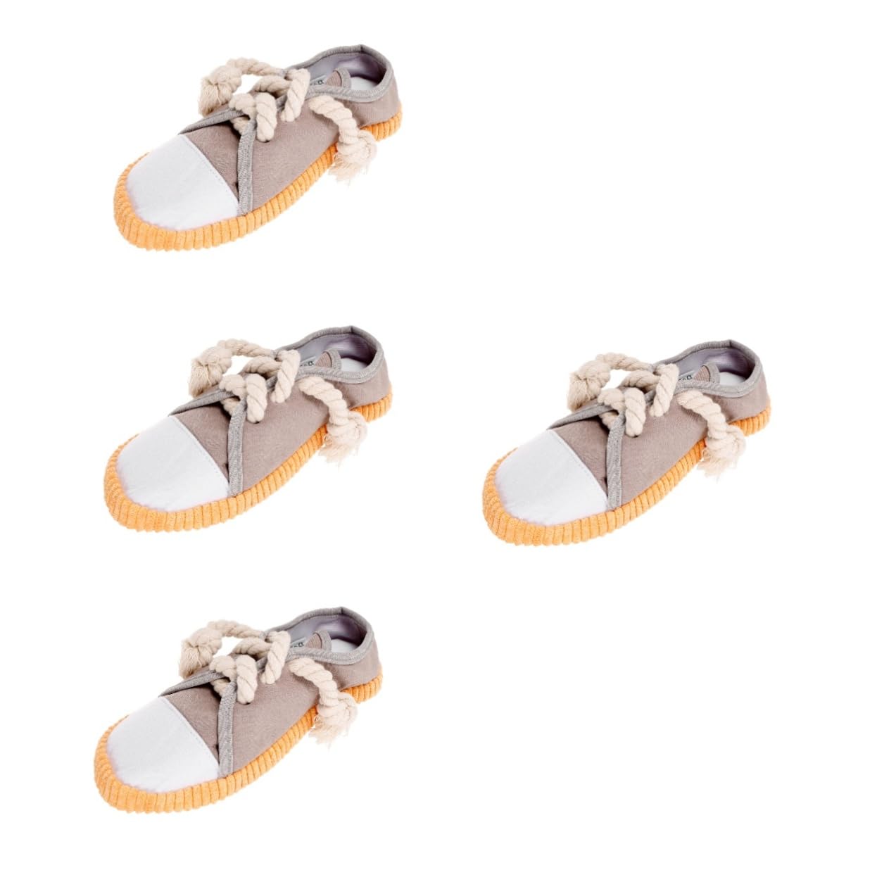 SUPVOX 4piezas Juguete De Masticación para Perros Juguete Chirriante Forma De Zapato para Perros Material Resistente y Seguro para Limpiar Dientes y