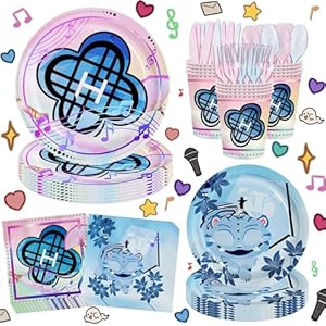 168 PCS Demon Birthday Party Decorations Set – Demon Theme Plates Napkins Disposable Paper Cups Tableware Set Birthday Sign Party Decor Supplies for Kids, Boys, Girls