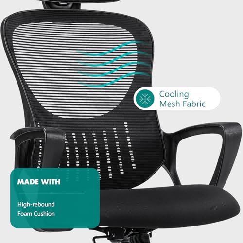 Smug HJ3JO-619-BK Home Office Desk Chairs thumb #5