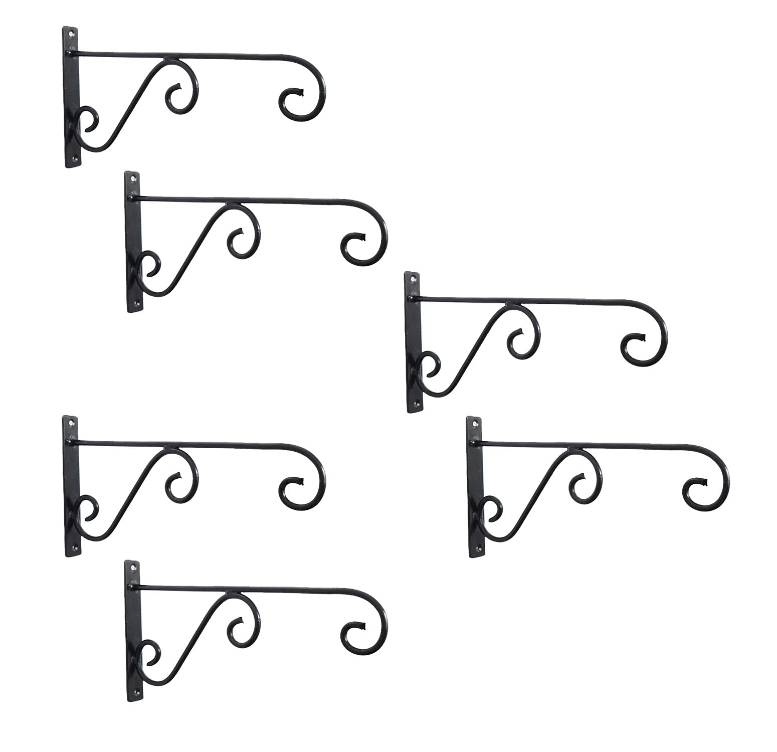 CRAFTCASTLE Metal Big Long Plant Hanger Wall Hanging Plant Hook for Bird Feeders Planters Lanterns Wind Chimes Hanging Baskets Ornaments String Lights Indoor Outdoor Balcony & Garden (Pack of 6) (B0981XVC4G) Amazon Price History, Amazon Price Tracker