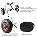 Kayak Cart - Canoe Dolly with Airless Tires, Aluminum Frame, and 140lb Capacity for Transporting Jon Boats, Paddleboards, SUP by Rad Sportz (White)