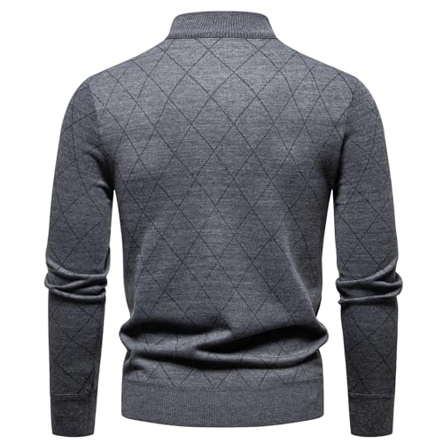 Mylldey 1/4 Zip Pullover Mens Sweaters Lightweight Pullover Soft Men's Knit Long Sleeve Sweater - Image 3