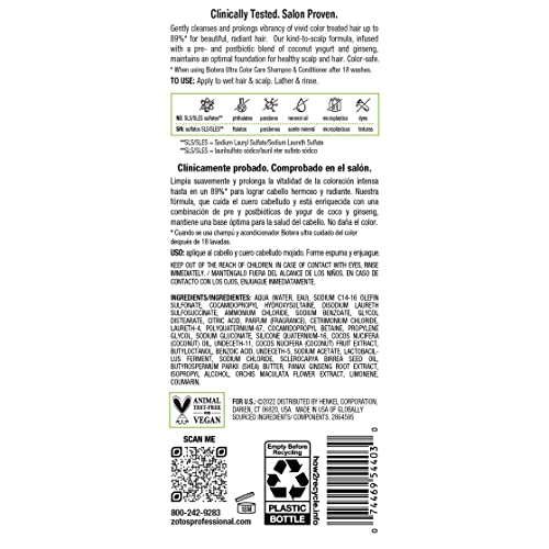 Biotera Ultra Color Care Shampoo | Prolong Vivid Color-Treated Hair | Microbiome Friendly | Vegan & Cruelty Free | Paraben & Sulfate Free | Color-Safe | 15.2 Fl Oz #TOP7