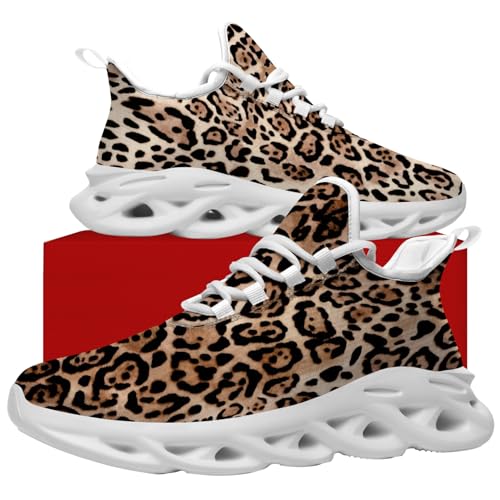 Men's Women's Leopard Print Tennis Shoes Cheetah Skin Sneakers Running Shoes Gifts for Boyfriend Girlfriend4