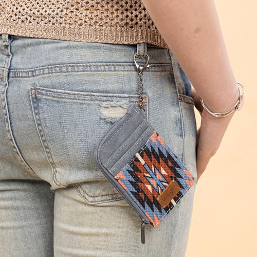 Image of Wrangler Western Card Wallet for Women Aztec Credit Card Holder for Women