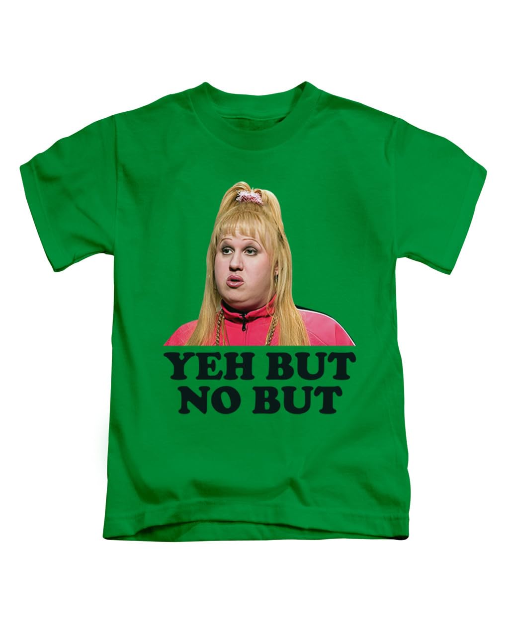 New Spirit Original Unisex Irish Green Yeh But No But, Vicky Pollard, British Comedy Humour Meme Novelty Viral Tee T-Shirt Funny T Shirt Top
