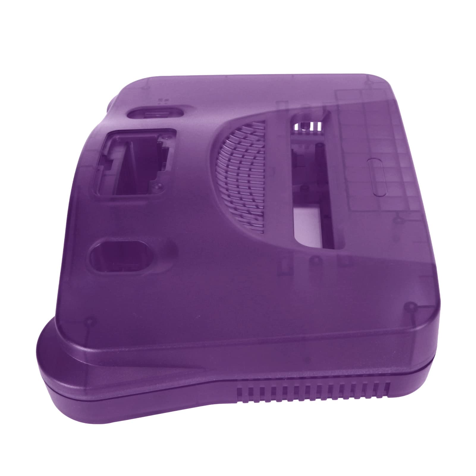 Generic Kolorowa, Przezroczysta Obudowa Wymienna do Konsoli do Gier, Solidna Obudowa Konsoli Wideo w Stylu Retro do N64 (Półprzezroczysty fiolet)