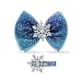 Hair Bow Barrettes For Girls Alligator Clips Hair Barrettes Clips Tiny Christmas Snowflake Hair Accessories Hair Clips Hair Barrettes For Women Accessories Mesh Hairpin(Blue)