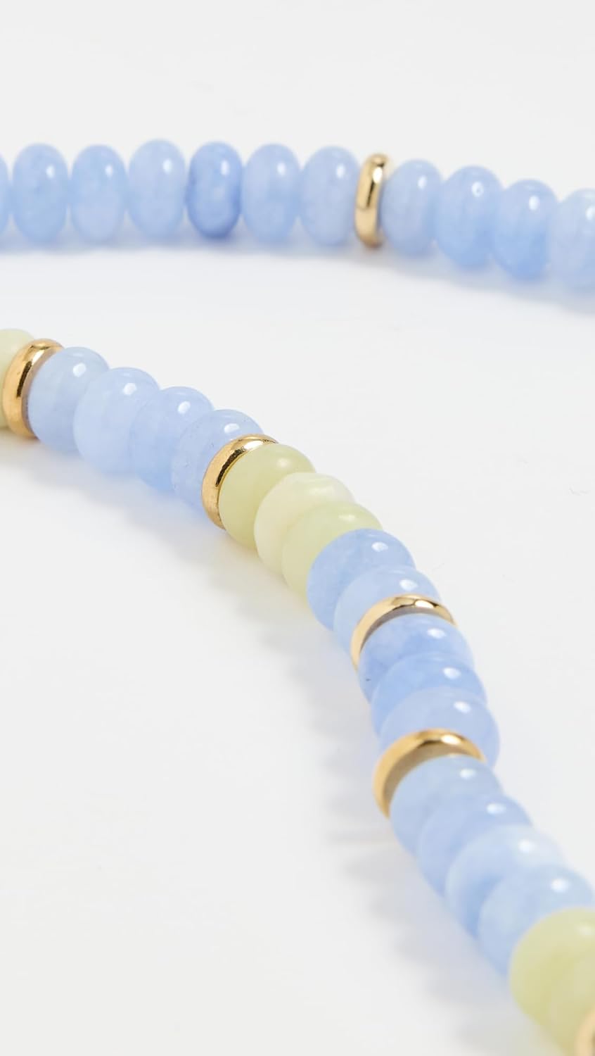 MAYAMAR Women's Beaded Stone Stacker Necklace - Image 3