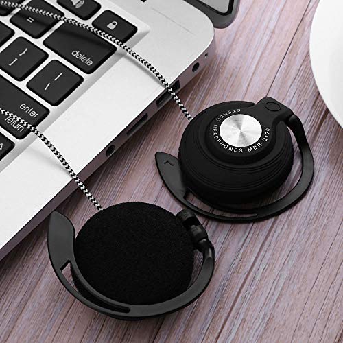 Andoer Fone de ouvido para jogos com fio de 3,5 mm Fones de ouvido esportivos com gancho de orelha F