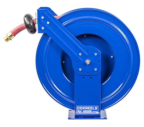 Coxreels Tshf-N-550 Retractable Fuel Hose Reel, T-Fuel Series ¾” X 50’, 300Psi-Easy-Maintenance Design With Brass Swivel And Multi-Position Mount Arm-Heavy Duty Steel Construction, Made In Usa, Blue #TOP6