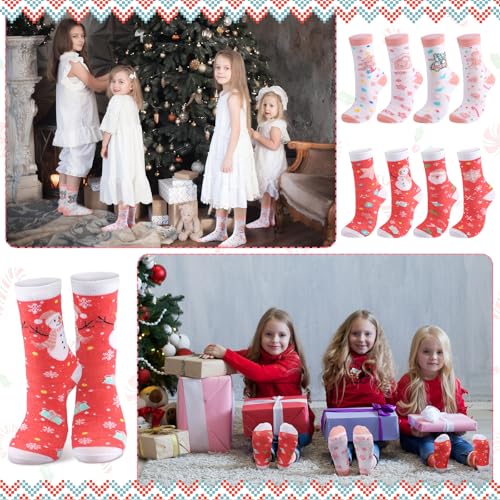 Image of Jadive 16 Pairs Pink Nutcracker Socks Ballet Dance Nutcracker Sock Women Novelty Socks Winter Fuzzy Sock for Dance Lover Gift