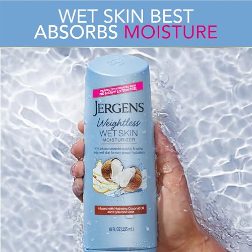 Jergens Wet Skin Body Moisturizer with Coconut Oil, In Shower Lotion for Dry Skin, Fast-Absorbing, Non-Sticky, Dermatologist Tested, 10 Oz, Pack of 3 - Image 5