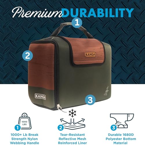 Image of Kanga Insulated Cooler Bag - Soft Cooler Bag - Can Beer and Seltzer Drink Cooler - Insulated and Durability Tested - Kanga Kase Mate